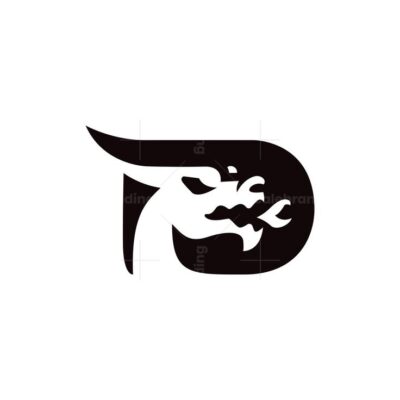 D Letter Dragon Logo