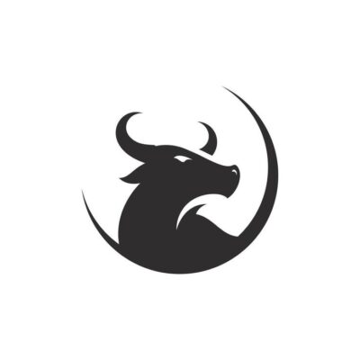 Download Bull head logo icon vector template design for free 1