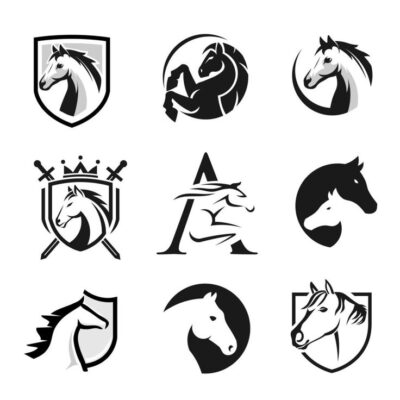 Download Symbol of horse heads for free