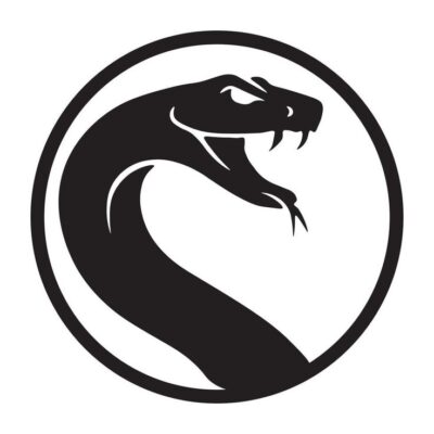 Download snake head icon or logo in a circle for company community and more for free