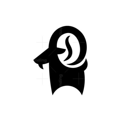 Goat Coffee Bean Logo