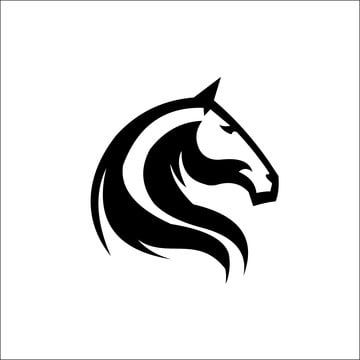Horse Head Logo Vector Design Images Horse Head Logo Template Vector Horse Clipart Black And White Head Animal PNG Image For Free Download
