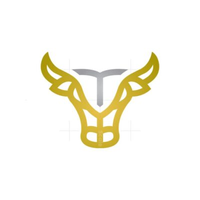 Letter T Taurus Logo