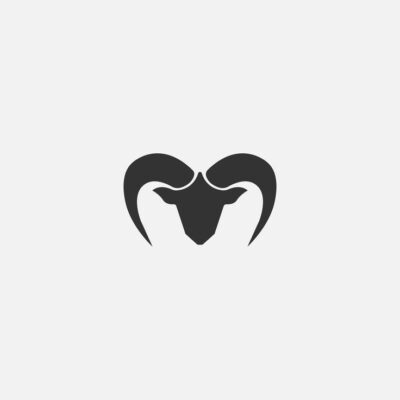 Minimalist Logo Design Goat Icon Logo Design