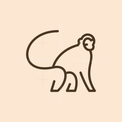 Monkey Simple Line Logo