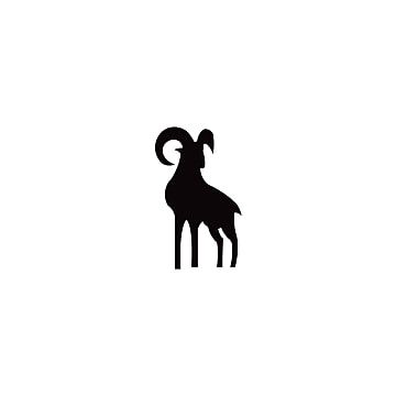 Mountain Goat Silhouette Transparent Background Silhouette Of A Mountain Mammal Goat Animal Eid Al Adha Animal N Element Goat PNG Image For Free Download
