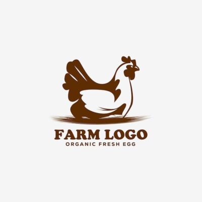 Premium Vector Chicken egg farm logo template