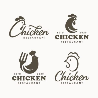 Premium Vector Set of chicken logo