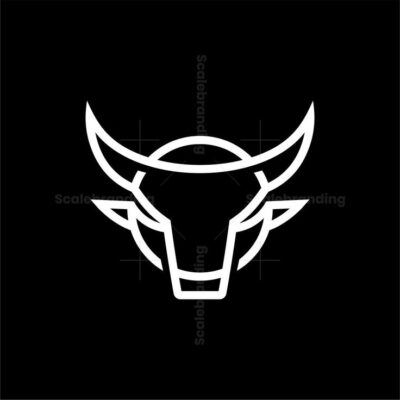 Simple Bull Head Logo