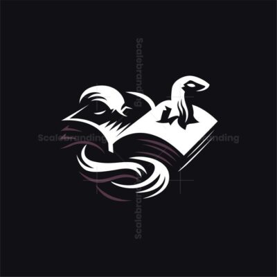 Snake and Magic Book Logo