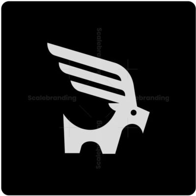 Wings Horn Goat Logo