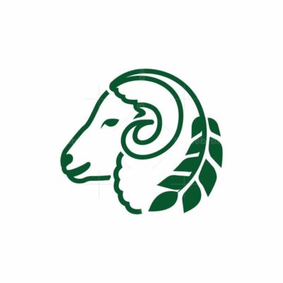 wheat goat combination logo