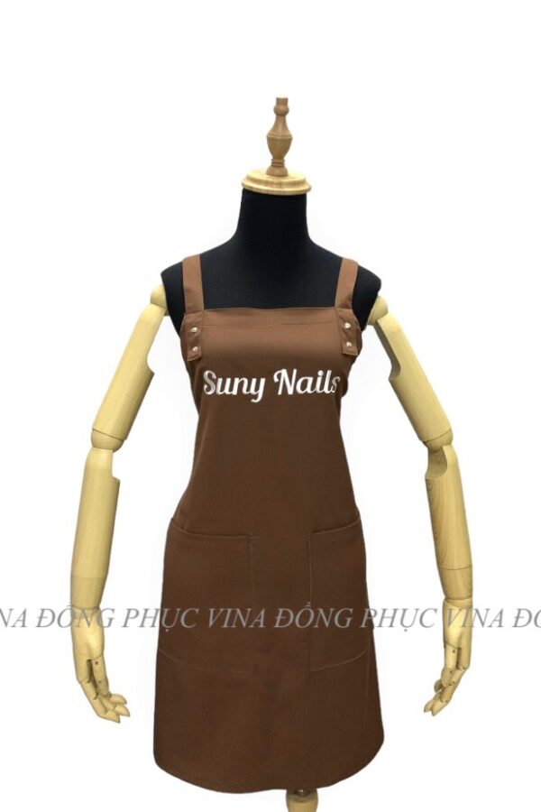 Đồng phục tạp dề màu nâu Sunny