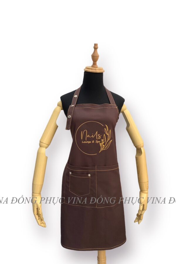 Mẫu tạp dề màu nâu đẹp