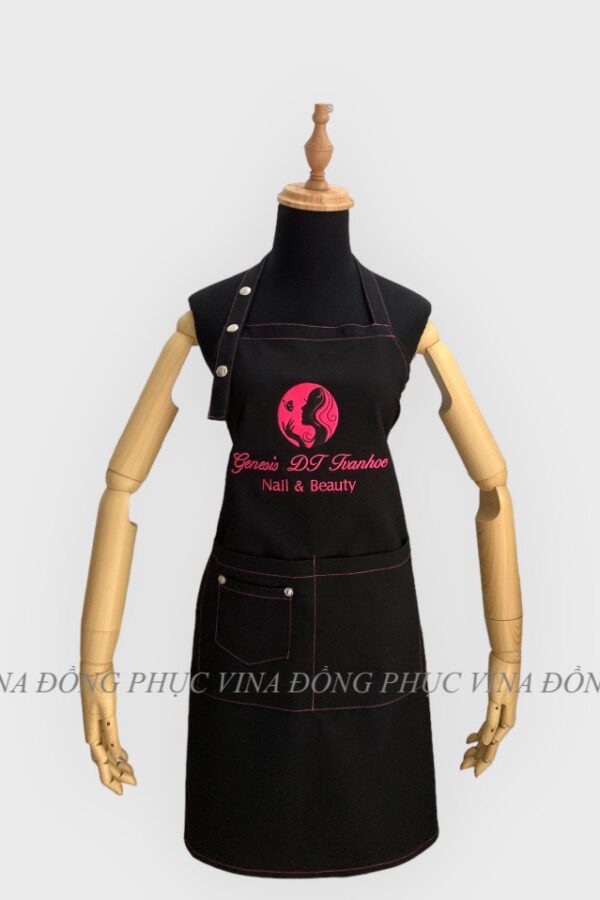 Tạp dề beauty màu đen DJ