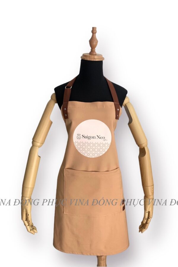 Tạp dề cafe màu be NEO