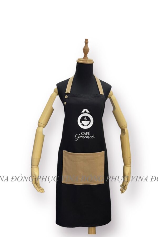 Tạp dề cafe màu đen O cafe