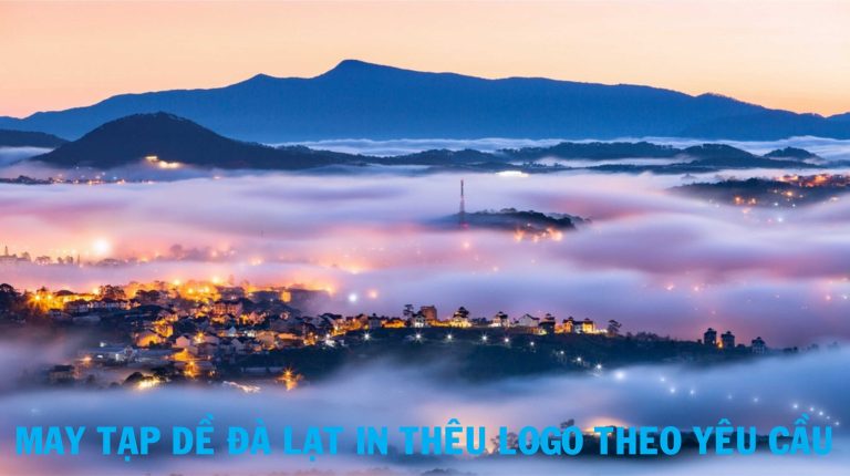 May tạp dề Đà Lạt in thêu Logo theo yêu cầu