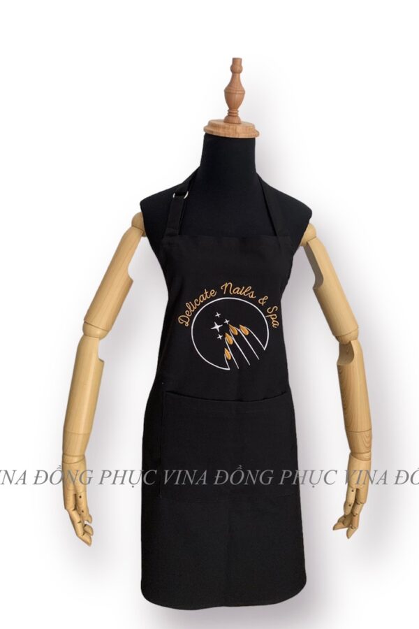 Tạp dề đồng phục màu đen Delicate