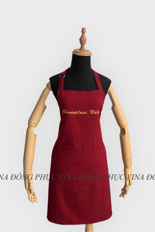 Tạp dề màu đỏ đô Champlain