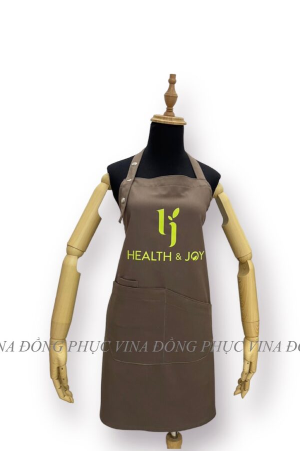 Tạp dề màu nâu Health