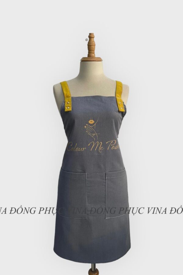 Mẫu tạp dề màu xám làm đồng phục đẹp cao cấp 28 Tạp dề màu xám Colour Me Posh