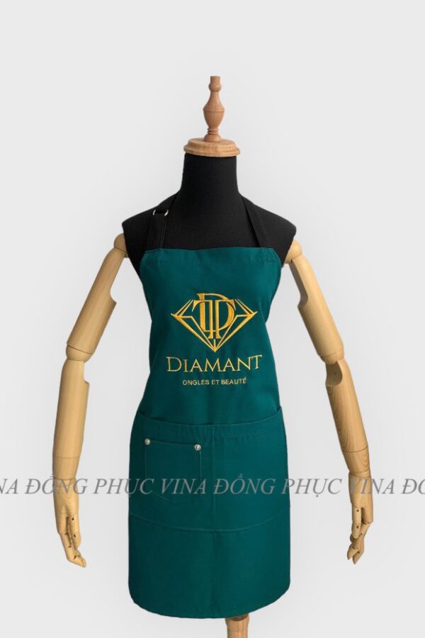 Tạp dề màu xanh rêu Diamant