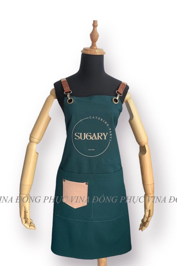Tạp dề màu xanh rêu Sugary