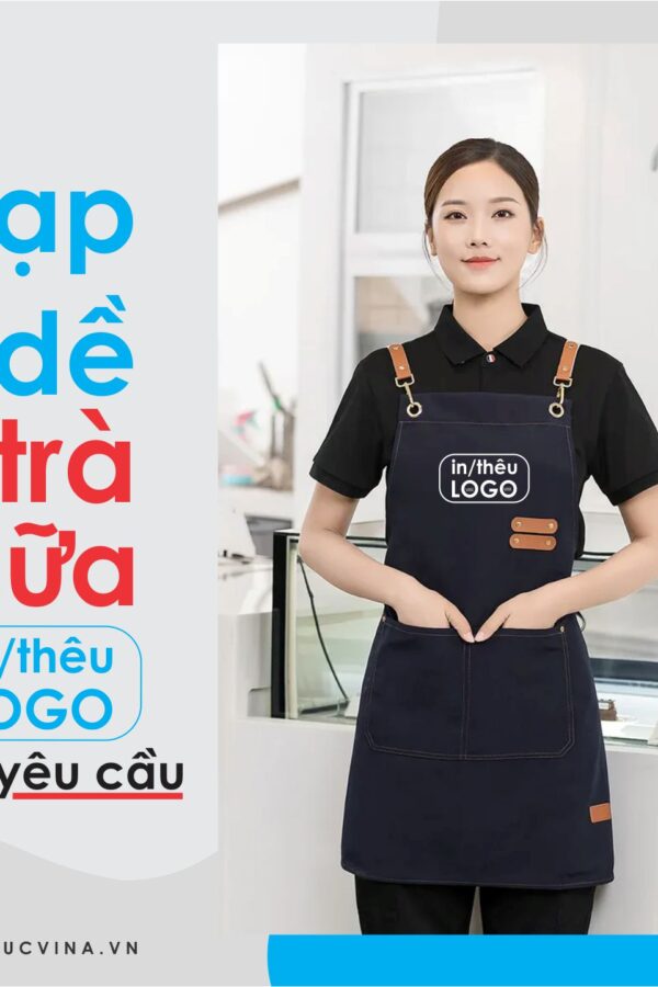 Tạp dề quán trà sữa
