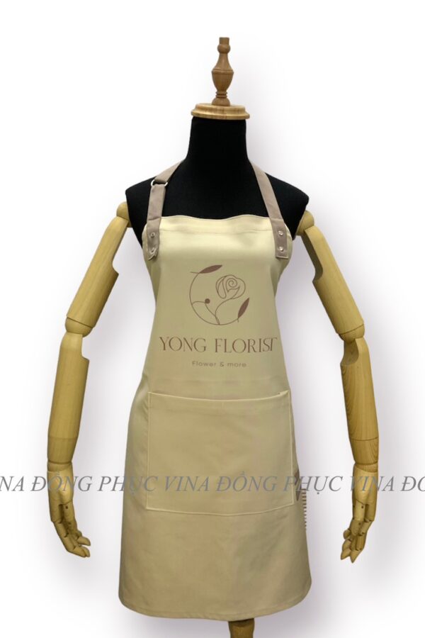 Tạp dề tiệm hoa màu be Be Yong