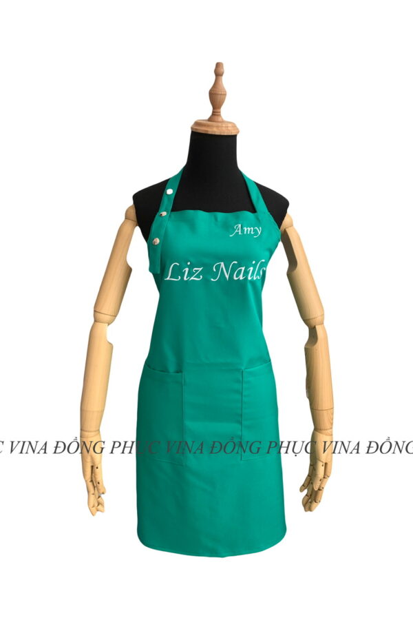 Mẫu tạp dề thêu tên Amy