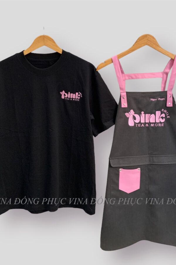 Đồng phục quán trà sữa Pink