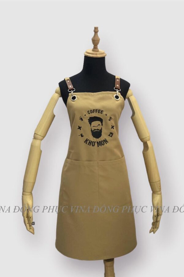 Tạp dề đồng phục quán cafe Khơ Mon