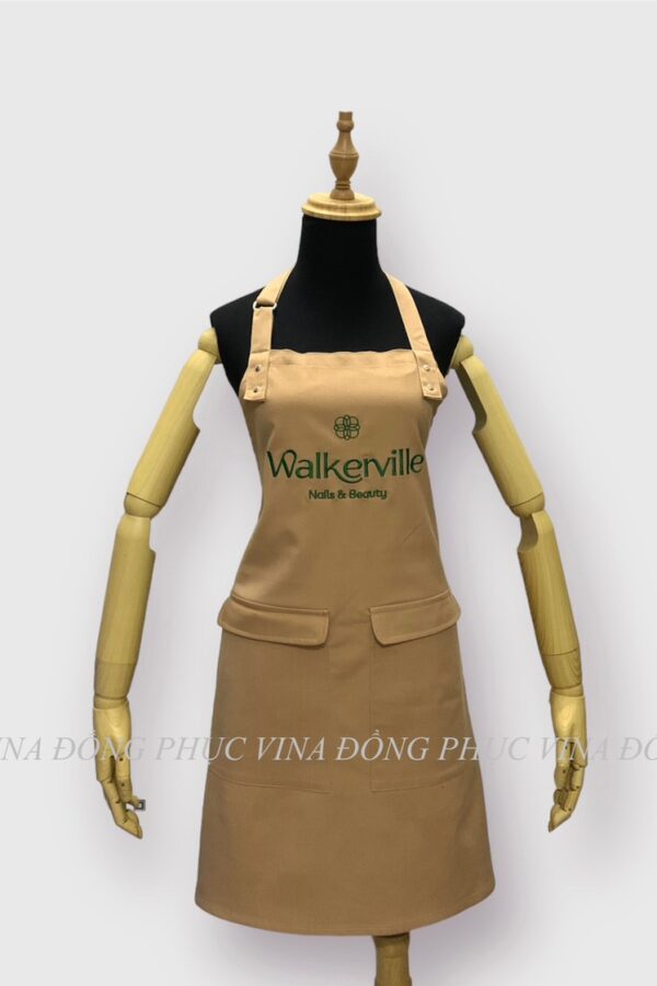 Tạp dề nails thêu logo Walkerville Nails & Beauty