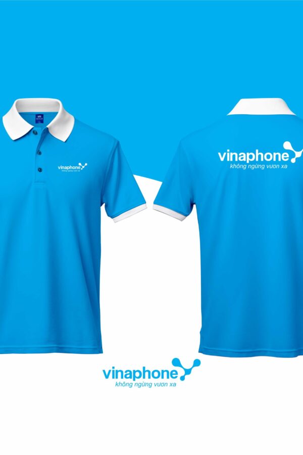 May áo thun đồng phục Vinaphone in logo theo yêu cầu