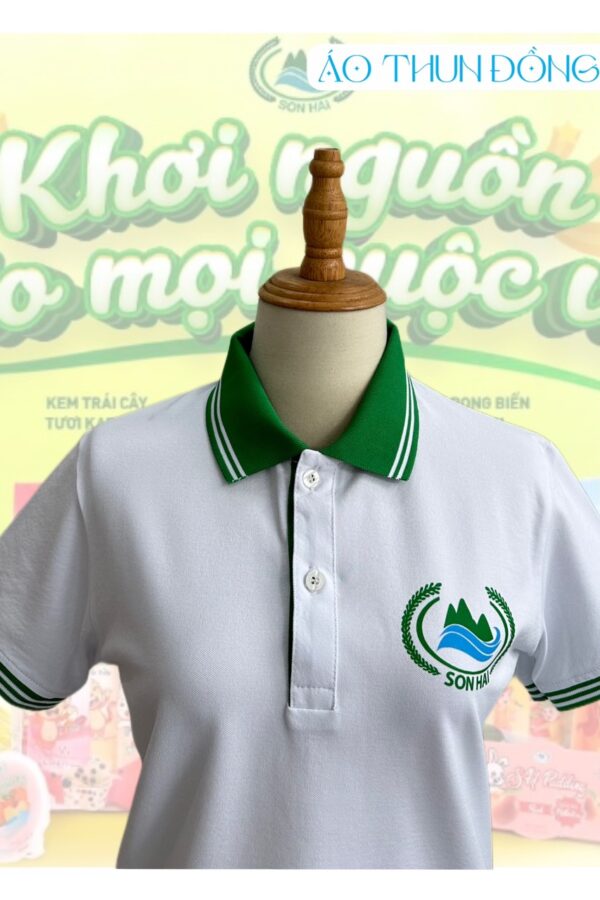 Áo thun đồng phục cổ trụ Công ty rau câu Sơn Hải