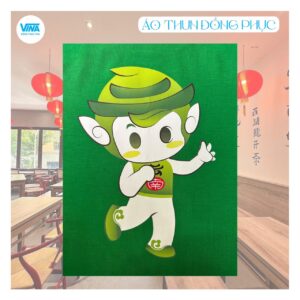 Logo Áo thun đồng phục cổ tròn chuỗi trà sữa Vân Nam milktea in Pet