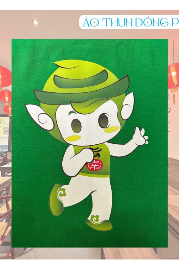 Logo Áo thun đồng phục cổ tròn chuỗi trà sữa Vân Nam milktea in Pet