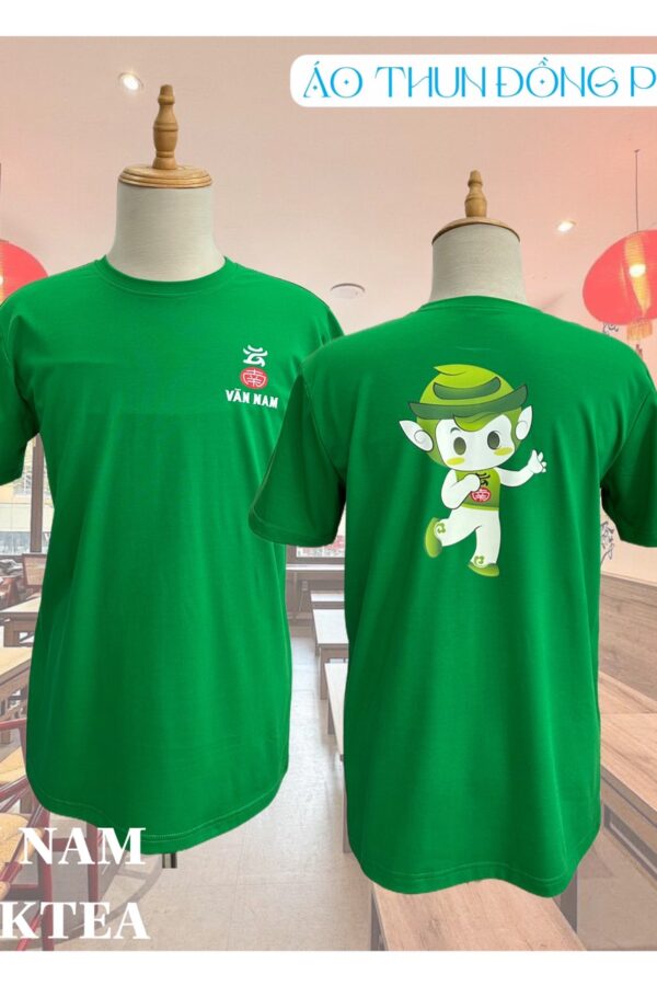 Mẫu áo thun đồng phục không cố T-shirt chuỗi trà sữa Vân Nam