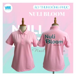 Áo thun đồng phục nữ Nuli Bloom Nail Art Spa