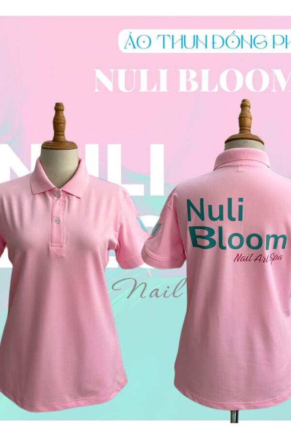 Áo thun đồng phục nữ Nuli Bloom Nail Art Spa