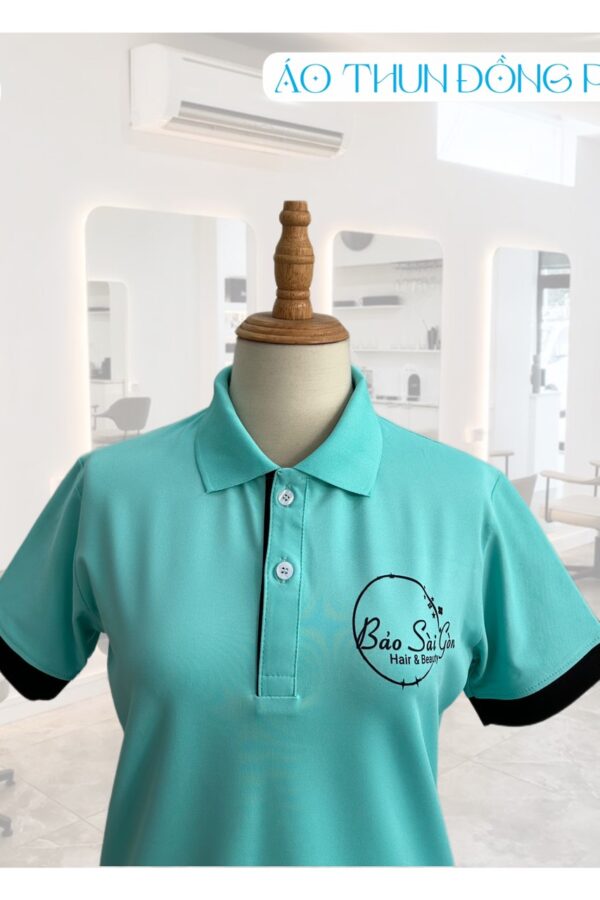 Áo thun đồng phục nữ có cổ Bảo Sài Gòn