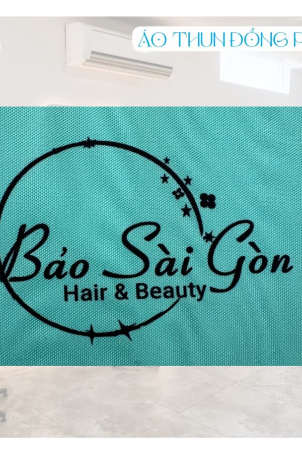 Logo Áo thun đồng phục nữ có cổ Bảo Sài Gòn in chuyển nhiệt