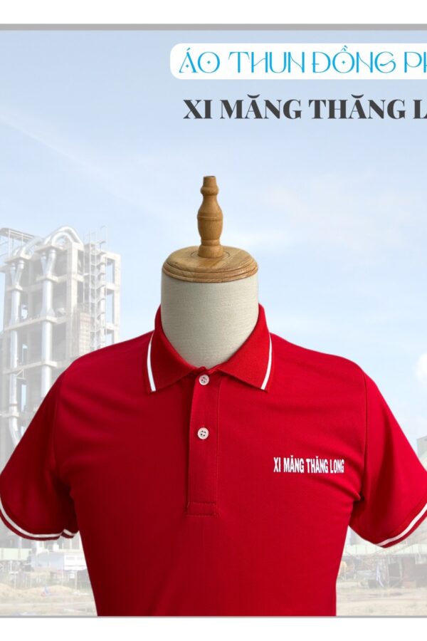Áo thun đồng phục có cổ công ty Xi Măng Thăng Long