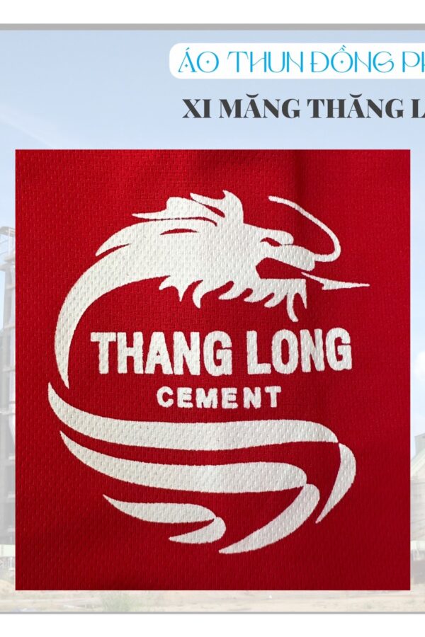 Logo Áo thun đồng phục có cổ công ty Xi Măng Thăng Long in lụa