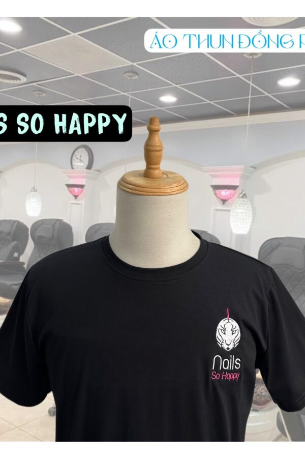 Áo đồng phục cổ tròn Tiệm Nail So Happy