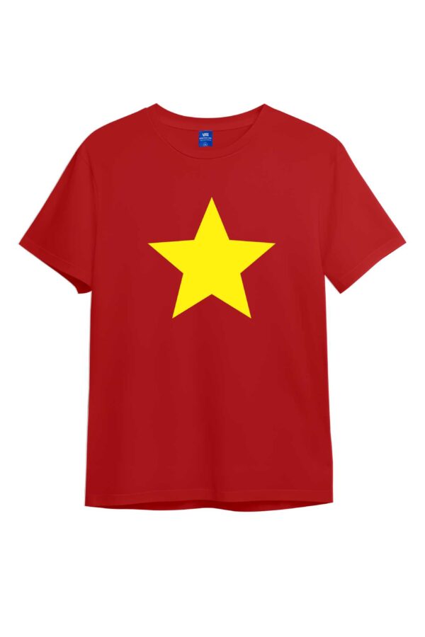 Áo cờ đỏ sao vàng cổ tròn