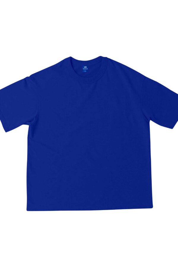 Áo thun đồng phục màu xanh dương oversize