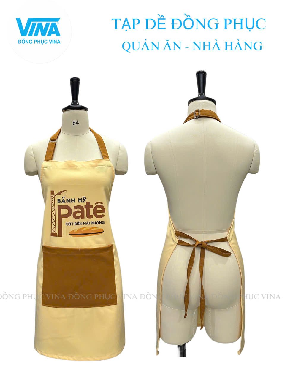 Tạp dề in logo theo yêu cầu
