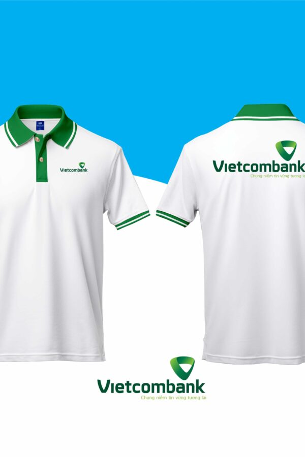 Áo thun đồng phục ngân hàng Vietcombank